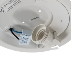 Loftlampe Cleo, Ø 20 cm, IP54, grå, metal, E27