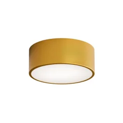 Loftlampe Cleo, Ø 20 cm, IP54, guldfarvet, metal, E27