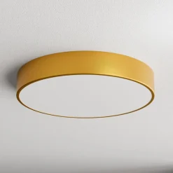 Loftlampe Cleo, Ø 50 cm, IP54, guldfarvet, metal, E27