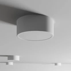 Loftlampe Cleo, Ø 20 cm, IP20, hvid, metal, E27