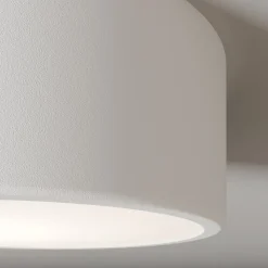 Loftlampe Cleo, Ø 20 cm, IP20, hvid, metal, E27