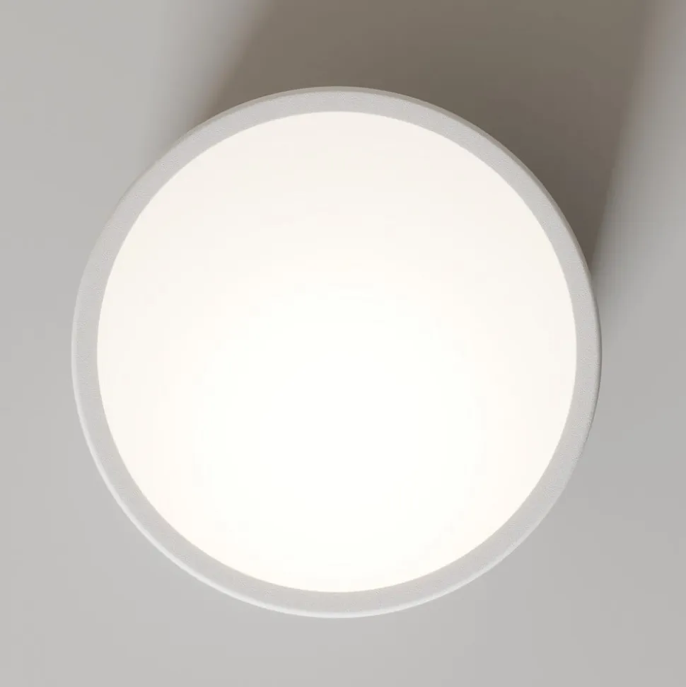 Loftlampe Cleo, Ø 20 cm, IP20, hvid, metal, E27