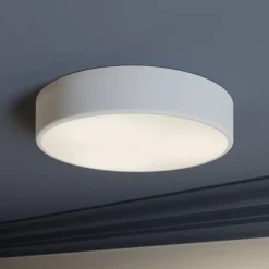 Loftlampe Cleo, Ø 40 cm, IP20, hvid, metal, E27
