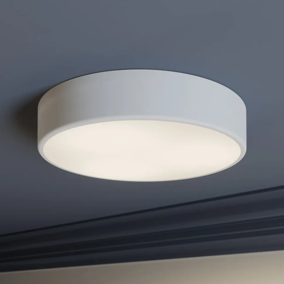 Loftlampe Cleo, Ø 40 cm, IP20, hvid, metal, E27