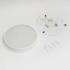 Loftlampe Cleo, Ø 40 cm, IP20, hvid, metal, E27