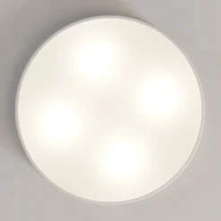 Loftlampe Cleo, Ø 50 cm, IP20, hvid, metal, E27