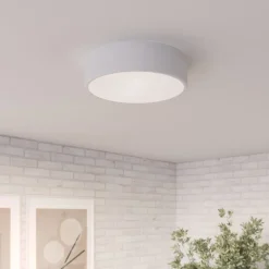 Loftlampe Cleo, Ø 30 cm, IP20, hvid, metal, E27