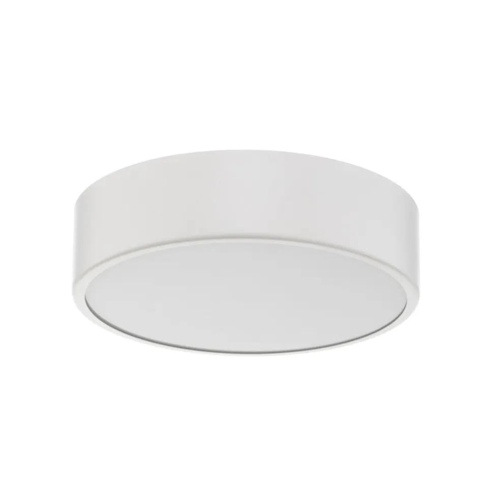 Loftlampe Cleo, Ø 30 cm, IP20, hvid, metal, E27