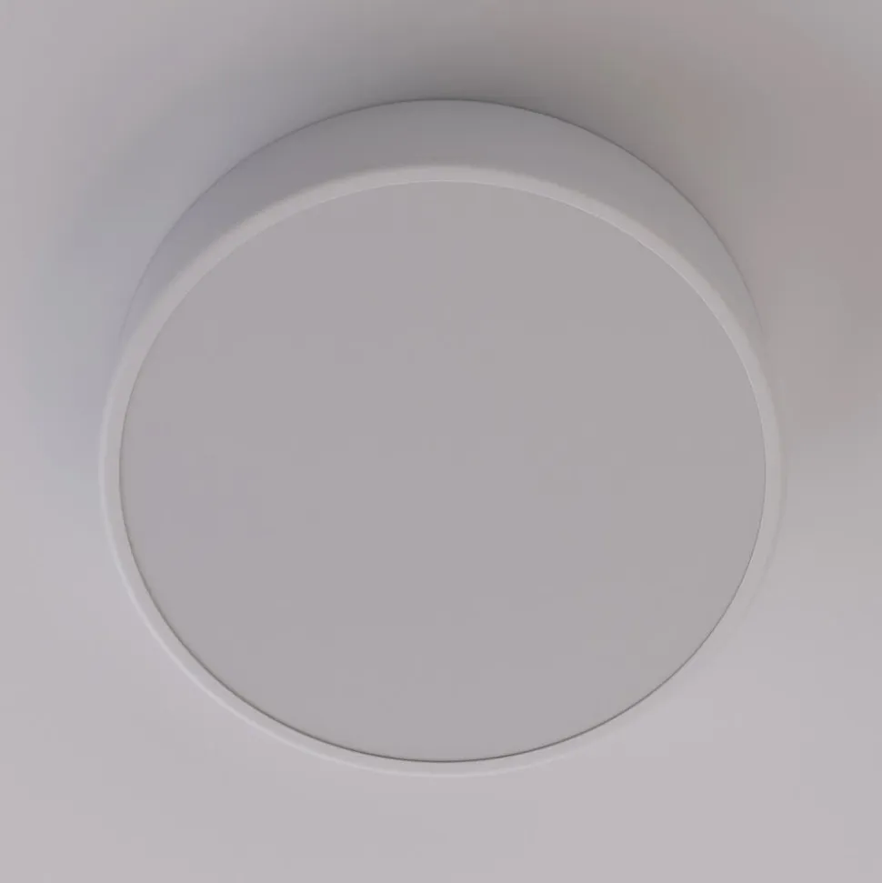 Loftlampe Cleo, Ø 30 cm, IP20, hvid, metal, E27