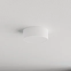 Loftlampe Cleo, Ø 20 cm, IP54, hvid, metal, E27