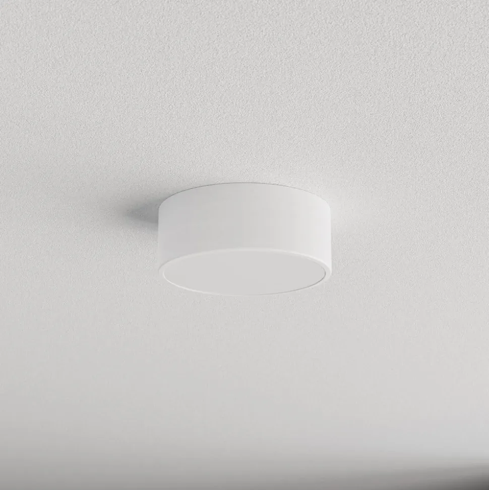 Loftlampe Cleo, Ø 20 cm, IP54, hvid, metal, E27