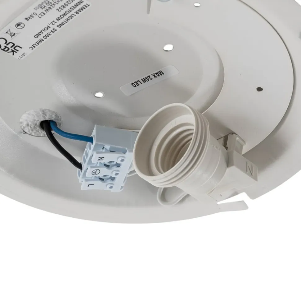 Loftlampe Cleo, Ø 20 cm, IP54, kobberfarvet, metal, E27