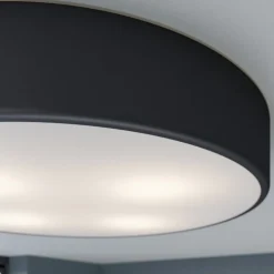 Loftlampe Cleo, Ø 50 cm, IP20, sort, metal, E27