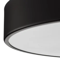 Loftlampe Cleo, Ø 50 cm, IP20, sort, metal, E27