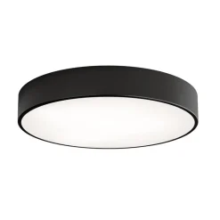 Loftlampe Cleo, Ø 50 cm, IP54, sort, metal, E27
