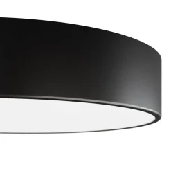 Loftlampe Cleo, Ø 50 cm, IP54, sort, metal, E27