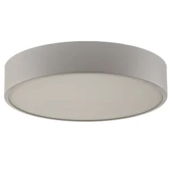 Loftlampe Cleo 400, grå, sensor, IP20, Ø 40 cm, metal