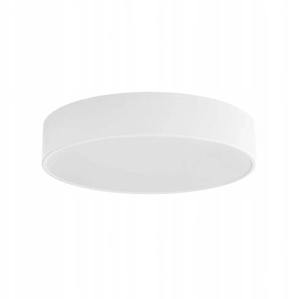 Loftlampe Cleo 400, hvid, sensor, IP54, Ø 40 cm, metal