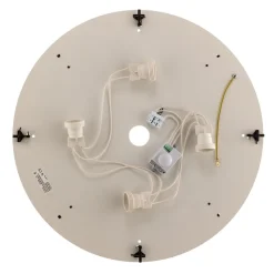 Loftlampe Cleo 500, hvid, sensor, IP20, Ø 50 cm, metal