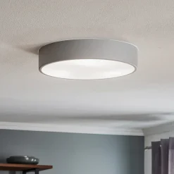 Loftlampe Cleo 400, IP54, Ø 40 cm grå