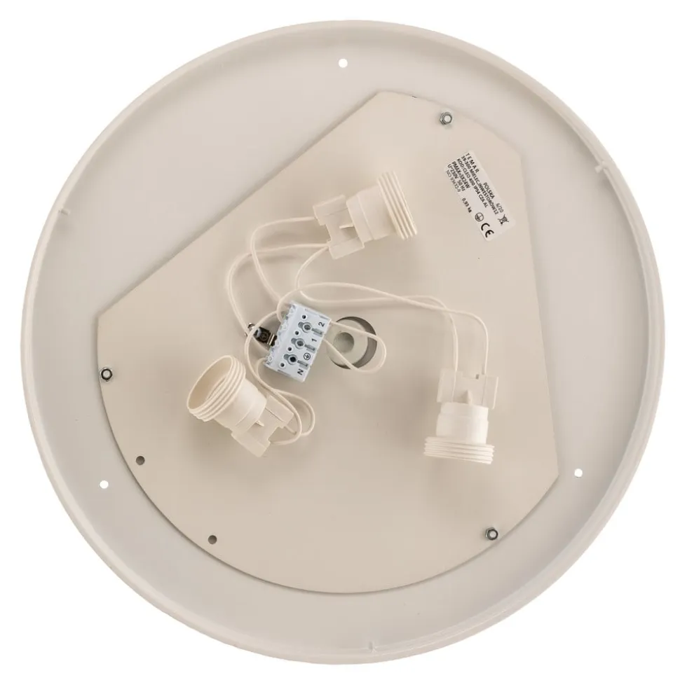 Loftlampe Cleo 400, IP54, Ø 40 cm grå