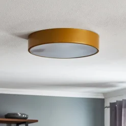 Loftlampe Cleo 400, IP54, Ø 40 cm guld