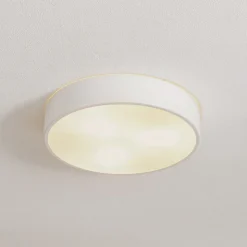 Loftlampe Cleo 400, IP54, Ø 40 cm hvid