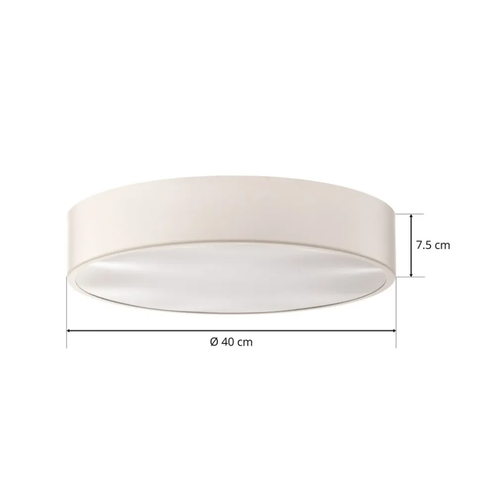 Loftlampe Cleo 400, IP54, Ø 40 cm hvid