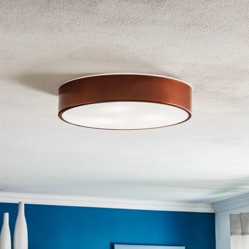 Loftlampe Cleo 400, IP54, Ø 40 cm kobber