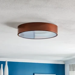 Loftlampe Cleo 400, IP54, Ø 40 cm kobber