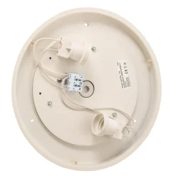 Loftlampe Cleo 300, IP54, Ø 30 cm sort