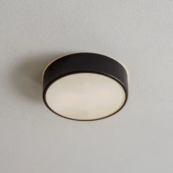 Loftlampe Cleo 300, IP54, Ø 30 cm sort