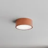Loftlampe Cleo 200, kobber, sensor, IP54, Ø 20 cm, metal