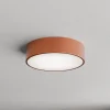 Loftlampe Cleo 300, kobber, sensor, IP54, Ø 30 cm, metal