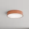 Loftlampe Cleo 400, kobber, sensor, IP54, Ø 40 cm, metal