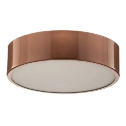 Loftlampe Cleo 300, kobber, sensor, IP20, Ø 30 cm, metal