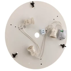 Loftlampe Cleo 400, sort, sensor, IP20, Ø 40 cm, metal