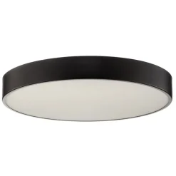 Loftlampe Cleo 600, sort, sensor, IP20, Ø 60 cm, metal