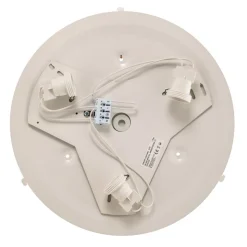 Loftlampe Cleo DR375, IP54, Ø 37,5 cm, egetræ, E27