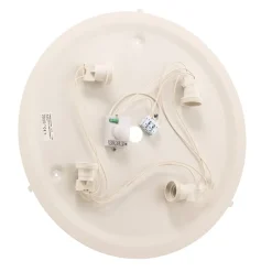 Loftlampe Cleo DR475, IP20, sensor, Ø 48 cm, egetræ