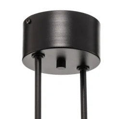 Loftlampe Ilia, sort/guld, 4 lyskilder