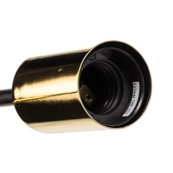 Loftlampe Ilia, sort/guld, 4 lyskilder