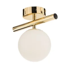 Loftlampe Linea, guld, 1 lyskilde