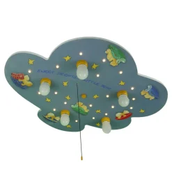 Loftlampe med bjørne og slumrelys