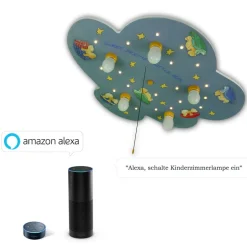 Loftlampe med bjørne og slumrelys