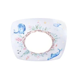 Loftlampe med havdyr, 58 cm, farverig, MDF-træ