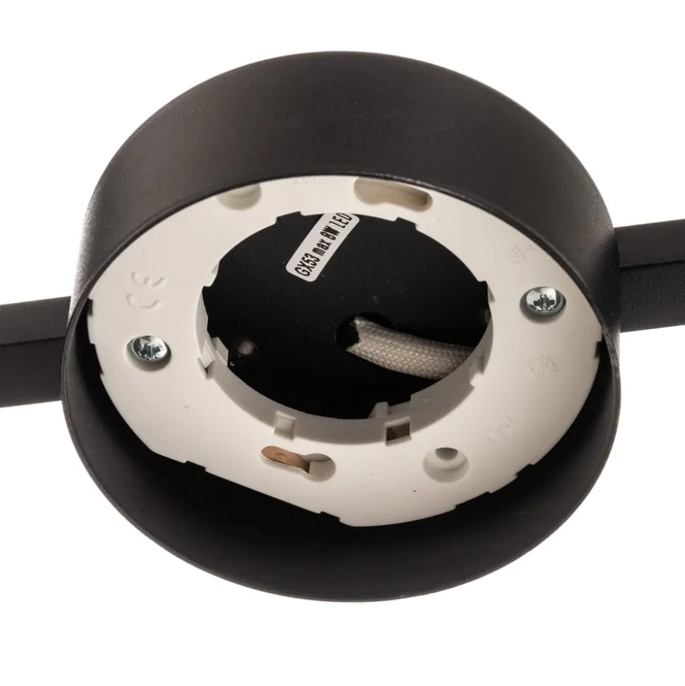 Loftlampe Pills II, sort, 2 lyskilder