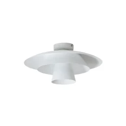 Loftlampe Plato, hvid, metal, Ø 38 cm, E27