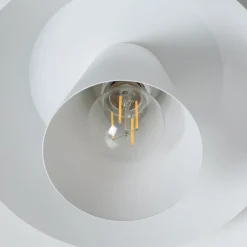 Loftlampe Plato, hvid, metal, Ø 38 cm, E27