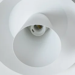 Loftlampe Plato, hvid, metal, Ø 38 cm, E27